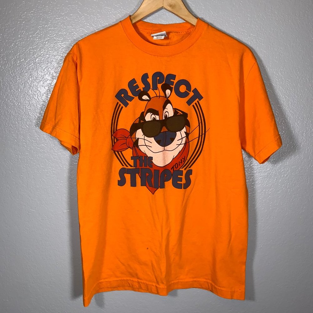 Vintage Kellogg's Tony The Tiger Respect Stripes T